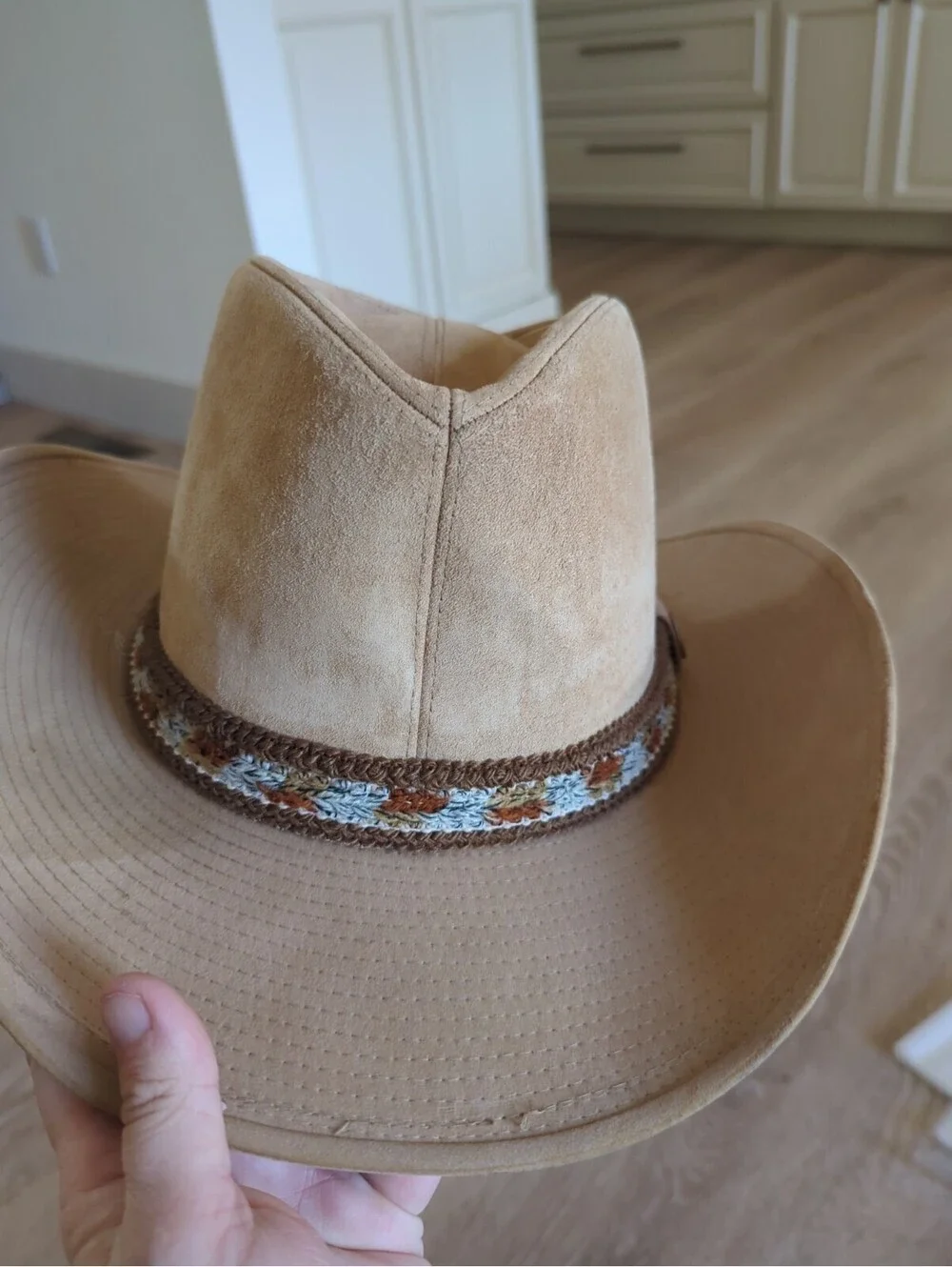 Vintage Larry Mahan Collection Size 7 5/8 Dusty Roads Tanbark Cowboy Duster